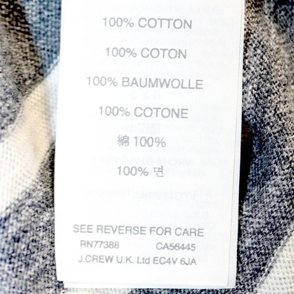 J. Crew woman’s pullover top. Gray and white stripes. Size Medium - Picture 6 of 7